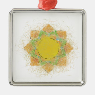 Ethereal Lotus Flower Metal Tree Decoration