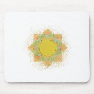 Ethereal Lotus Flower Mouse Pad