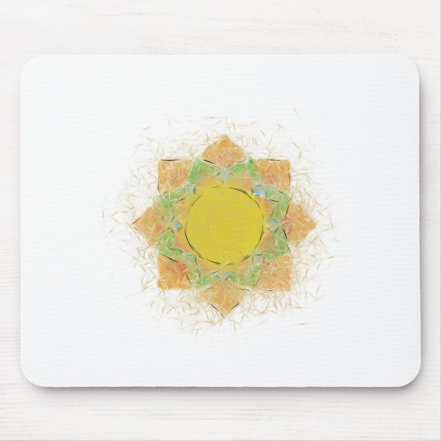 Ethereal Lotus Flower Mouse Pad (Front)