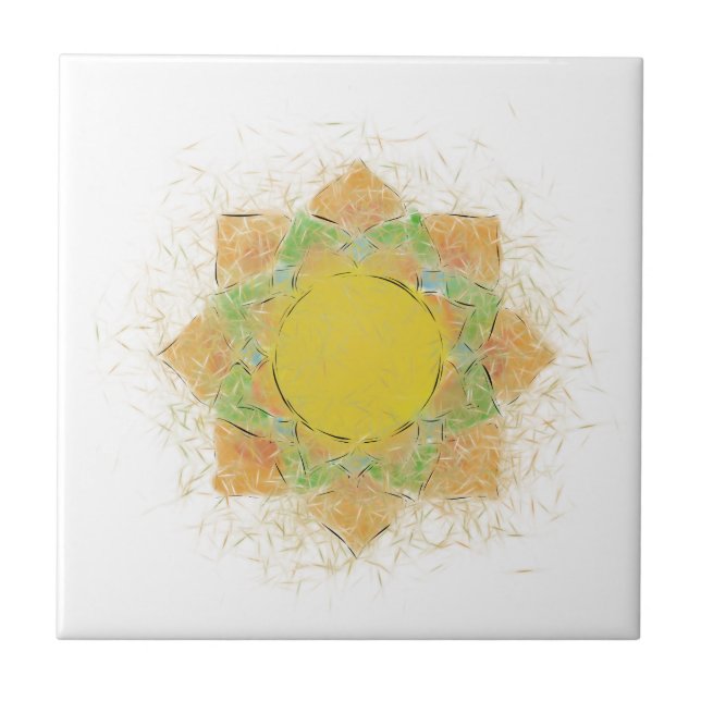 Ethereal Lotus Flower Tile (Front)