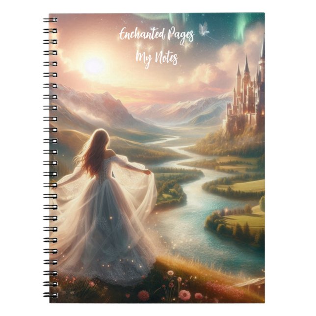 Ethereal Love Enchanted Pages  Notebook (Front)