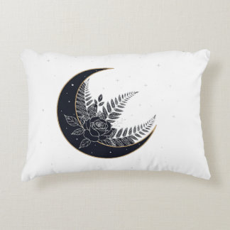 Ethereal Lunar Garden Bloom Decorative Cushion