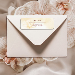 Ethereal Magnolia Flower,  Return Address Label