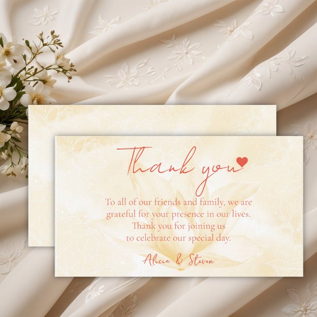 Ethereal Magnolia Flower, Thank You Enclosure Card (Creator Uploaded)