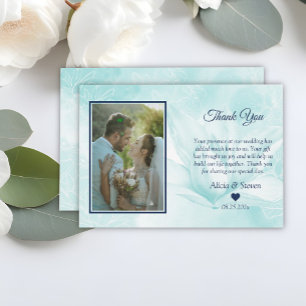 Ethereal Magnolia Flower, Wedding Thank You Card