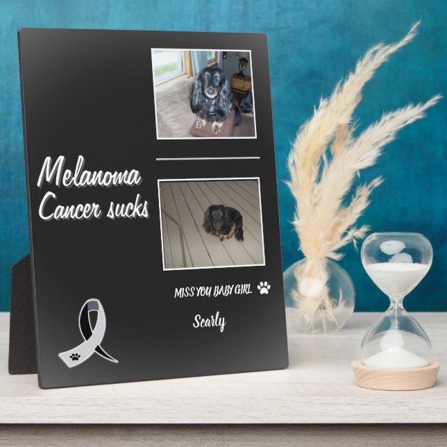 Ethereal Melanoma Pet Prayer Layout Plaque (Side)