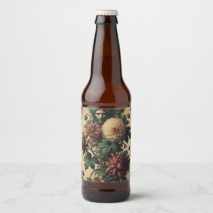 Ethereal Menace – Gothic Botanical Design Beer Bottle Label