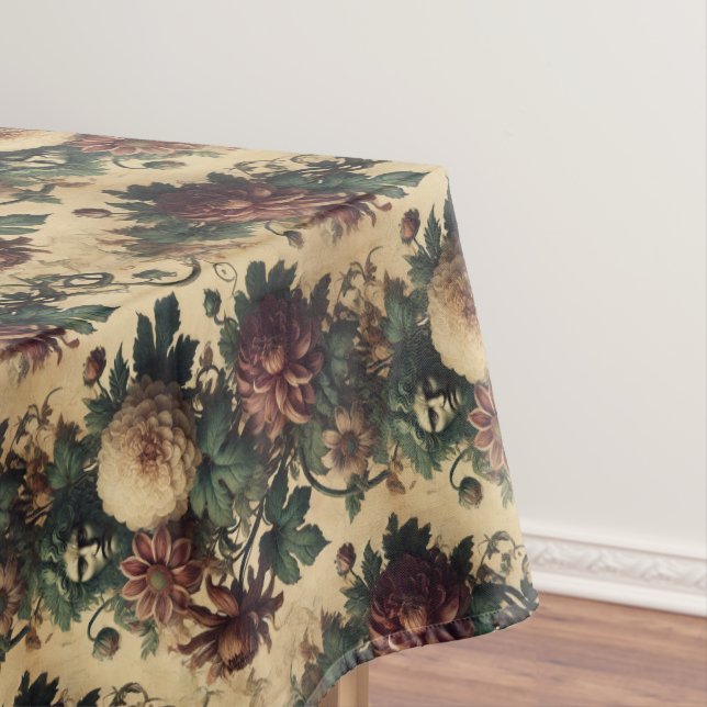 Ethereal Menace – Gothic Medium Pattern Tablecloth (In Situ)