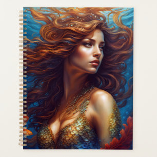 Ethereal Mermaid Art Print Fantasy Underwater Sea Planner