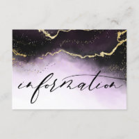 Ethereal Mist Ombre Amethyst Wedding Information