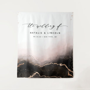 Ethereal Mist Ombre Blush Photo Booth Backdrop Tapestry