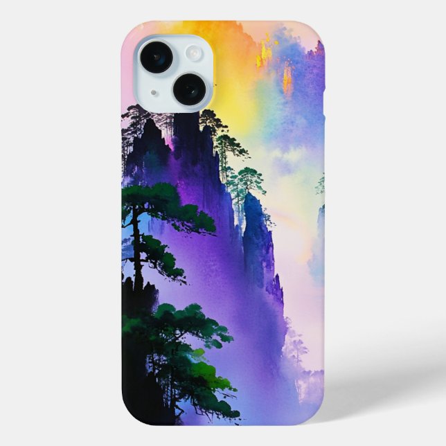Ethereal Mountains - Mist and Light Arc-en-Ciel Case-Mate iPhone Case (Back)