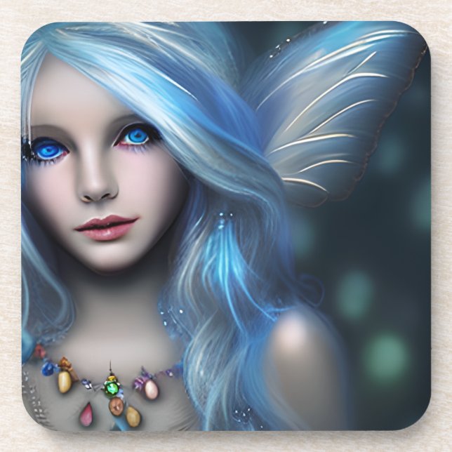 Ethereal Mystical Fairy Girl Coaster (Front)