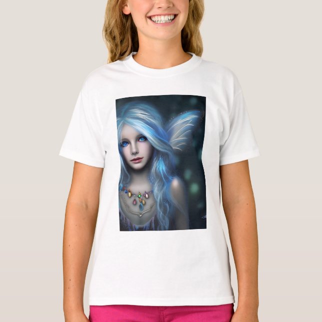 Ethereal Mystical Fairy Girl T-Shirt (Front)