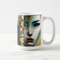 Ethereal Mystical Fantasy Art Black and Gold