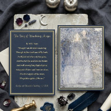 Ethereal Navy & Gold Vintage Celestial Poetry 