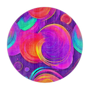 Ethereal Neon: Abstract Dreams Cutting Board