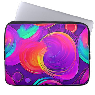  Ethereal Neon: Abstract Dreams Laptop Sleeve