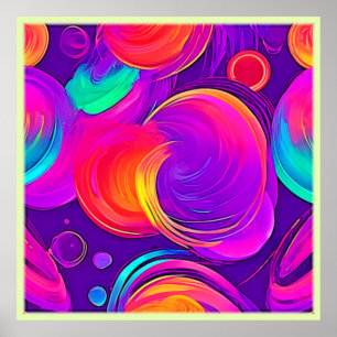  Ethereal Neon: Abstract Dreams Poster