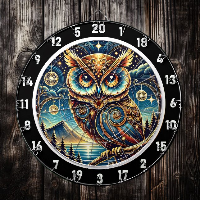 Ethereal Nocturne Owl Dartboard Design (Creator Uploaded)