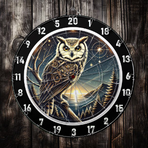 Ethereal Owl Dreams Dartboard Art