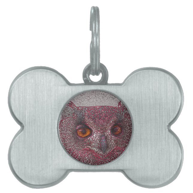 Ethereal Owl Pet Tag (Front)