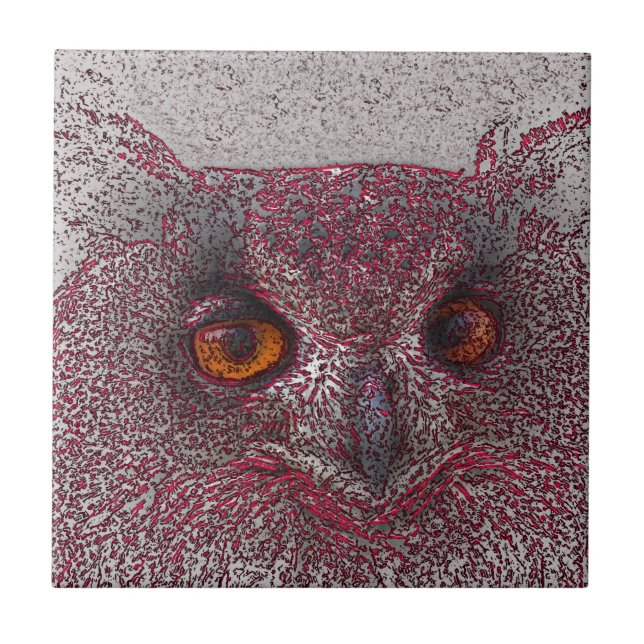 Ethereal Owl Tile (Front)