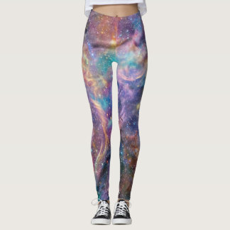 Ethereal Pastel Nebula Galaxy Leggings