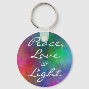 ethereal- Peace, Love, &, Light Key Ring