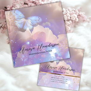 Ethereal Peony Butterfly Calling Card