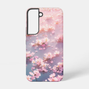 Ethereal Pink Blossoms Floating on Water Samsung Galaxy Case