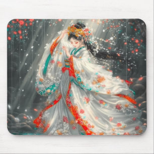 Ethereal Princess in a Fantasy Garden Mouse Pad