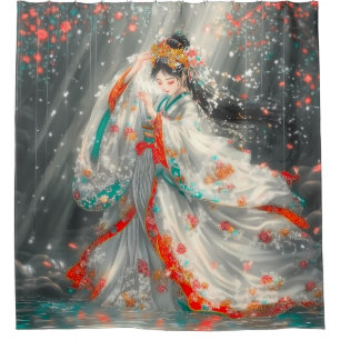 Ethereal Princess in an Fantasy Garden Shower Curtain
