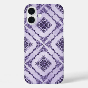 Ethereal Purple and Lavender Fractal Design iPhone 16 Plus Case
