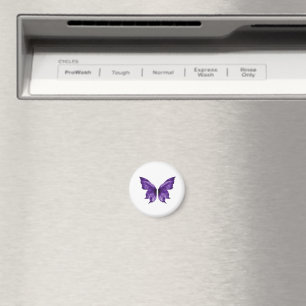 Ethereal Purple Butterfly Aesthetic Die-Cut Magnet