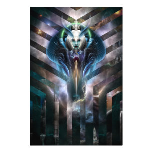 Ethereal Queen Of Galaxy Photo Print
