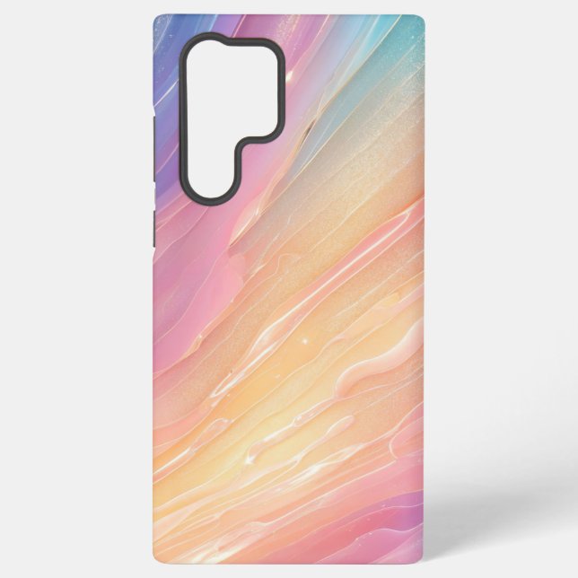  Ethereal Radiance Pastel Aurora Phone Case (Back)