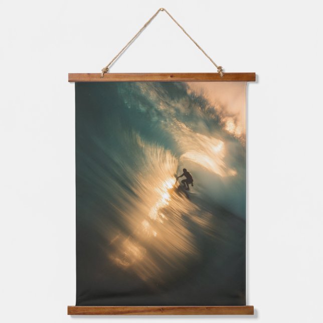 Ethereal Rainbow Cloud Sunset Wall Art (Front)