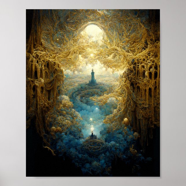 Ethereal Realm Fantasy Art Poster (Front)