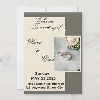 Ethereal Romantic Wedding Invitation | Soft & Time