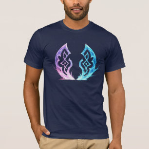 Ethereal Rune Convergence – Arcane Energy Emblem T-Shirt