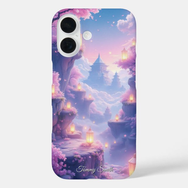 Ethereal Sakura Fantasy | Dreamy Anime Case-Mate iPhone Case (Back)