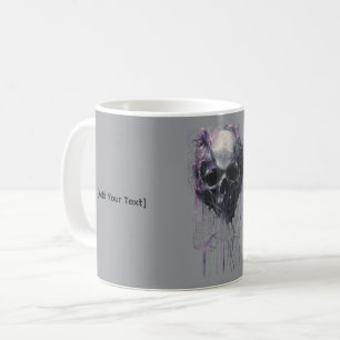 Ethereal Skull Abstract Grunge Dark Art Coffee Mug