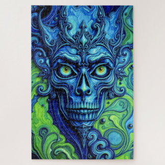 Ethereal Skull of the Cosmos Jigsaw Puzzle