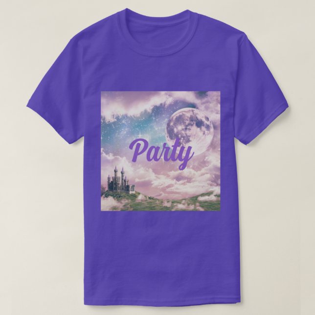 Ethereal Sky Castle Party T-Shirt  (Design Front)
