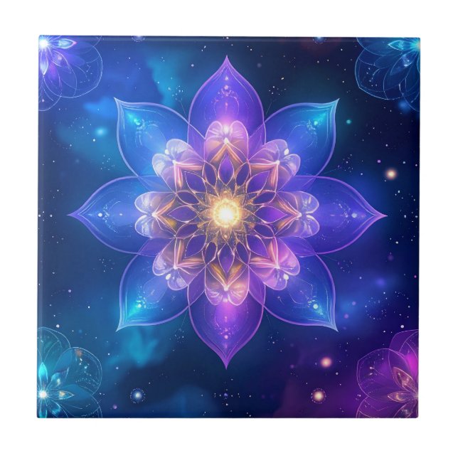 Ethereal Space Lotus Tile (Front)
