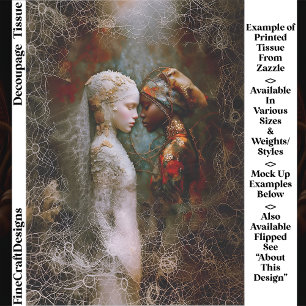 Ethereal Spiritual Women, Symbolic EX6L Decoupage Tissue Paper