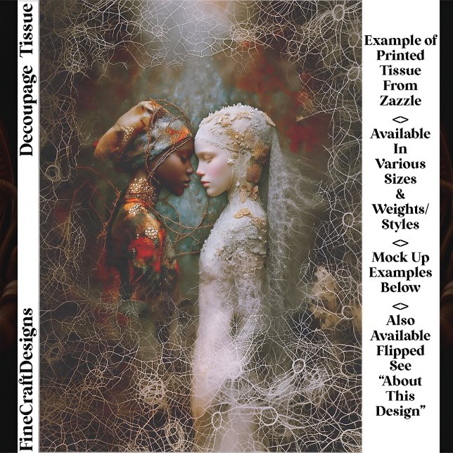 Ethereal Spiritual Women, Symbolic EX6R Decoupage Tissue Paper (Creator Uploaded)