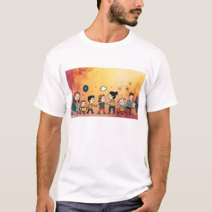 "Ethereal Sunset Gradient Tee Abstract Dreamscap