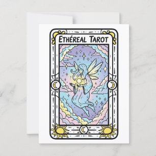 Ethereal Tarot – Fairy with Crystal Ball Postcard